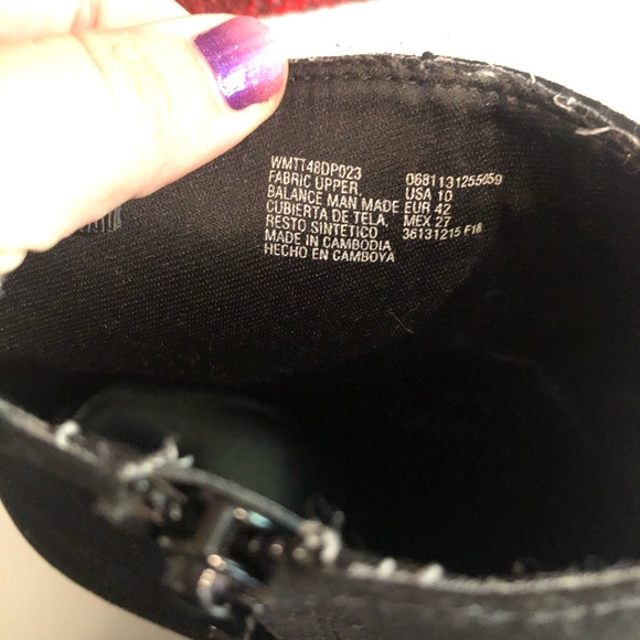 CATO black suede ankle booties size 10 - Picture 5 of 8